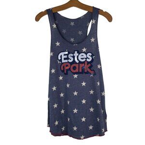 Alternative Estes Park Star Print Tank Top Scoop Neck Sleeveless Size Medium NEW